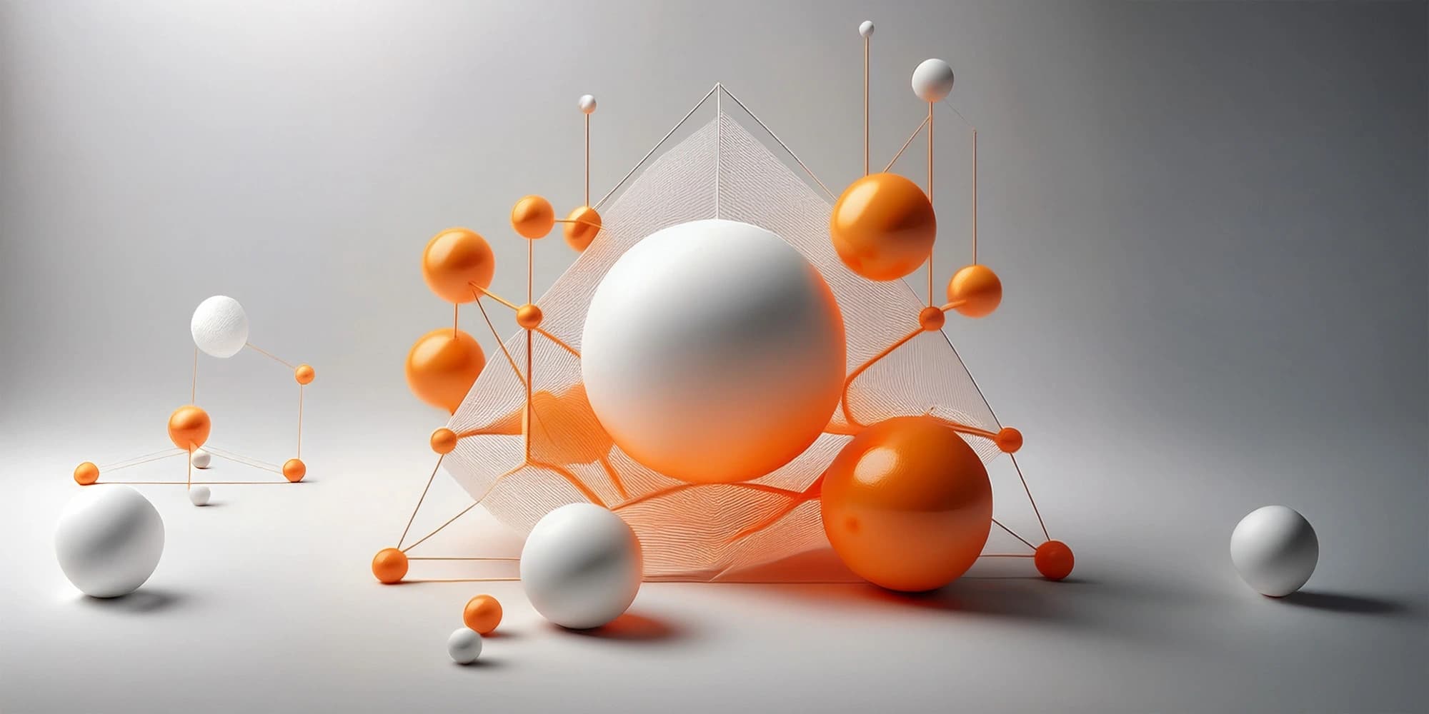 Immagine astratta composta da linee e punti interconnessi che rappresentano l’elaborazione e la connessione dei dati gestiti dalla business intelligence.